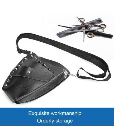 Professional Hairdressing Tool Storage Waist Bag - Scissors & Comb Organizer for Salons | PU Material - Buy Online on GoSupps.com