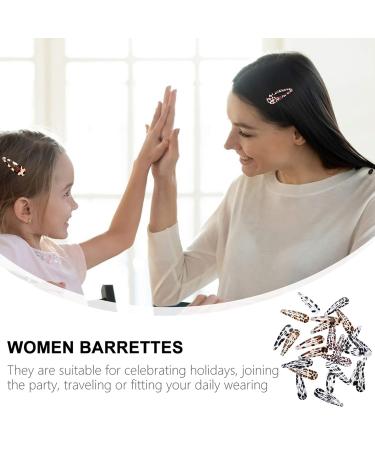 Buy Beaupretty 24Pcs Leopard Snap Hair Clips | No-Slip Metal Geometric Hairpins for Women & Girls - Stylish Hair Accessories - Buy Online on GoSupps.com