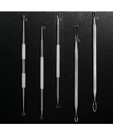 5-in-1 Blackhead Remover Tool Kit - Stainless Steel Extractor for Nose, Face, and Skin - Buy Online on GoSupps.com