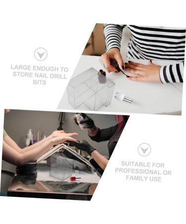 POPETPOP 5 Pcs 13 Storage Rack Manicure Bit Display Stand Drill Bit Holder Nail Drill Bits Organizer Case Nail Drill Bit Storage Nail Art Tool Holder Nail Polish Plastic Polisher 10.3x9.7cmx5pcs As Shownx5pcs - Buy Online on GoSupps.com