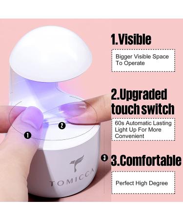 TOMICCA Nail Tips and Glue Gel Kit - 500PCS Coffin Soft Gel Tips + UV LED Lamp + 15ML 4 In 1 Nail Glue Gel - Professional Acrylic Nail Extension Kit for Easy DIY Nail Art - Buy Online on GoSupps.com