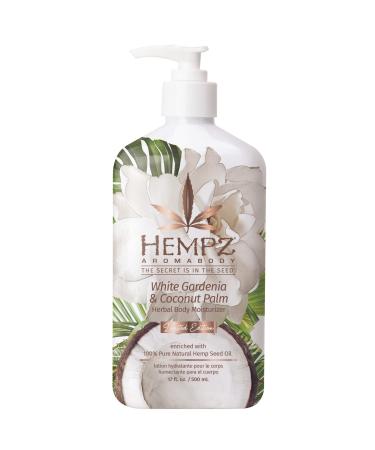 Hempz Body Lotion Moisturizer - White Gardenia & Coconut Palm - Daily Moisturizing Cream  Shea Butter  Coconut Oil - Skin Care Products  All Natural Hemp Seed Oil - 17 Fl Oz - Buy Online on GoSupps.com