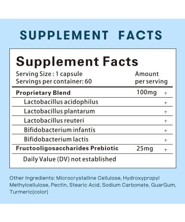 Women s Probiotic 50 Billion CFUs with Prebiotics & Cranberry Supports Digestive Immune & Vaginal Health 60 Capsules 60 Count (Pack of 1) - Buy Online on GoSupps.com