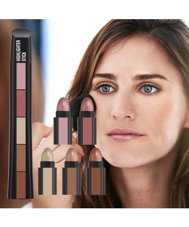 Highlight Stick | 5 Colors Beauty Highlight | Pearlescent Shades Pencil Facial Outline Trimming Makeup Sticks for Everyday Makeup Frifer - Buy Online on GoSupps.com