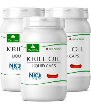 Krill Oil softgel Capsules (Test Winner) 30 90 or 270 pcs. in Pharmacy Quality from MoriVeda - Omega 3 6 9 astaxanthin Vitamin E Choline phospholipids krilloil (270 softgel Capsules) 90 pieces (pack of 3) - Buy Online on GoSupps.com