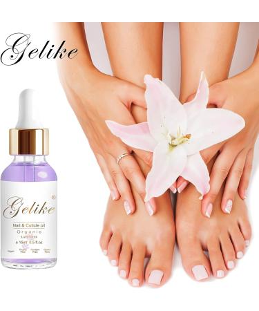 Organic Lavender Cuticle Nail Oil 15ml - Vitamin B & E, Moisturizing Essential Oil with Dropper for Nail Repair & Growth - Buy Online on GoSupps.com