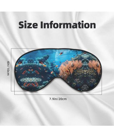 Soft coral reef eye mask women's breathable eye band perfect for travel and relaxation - Buy Online on GoSupps.com