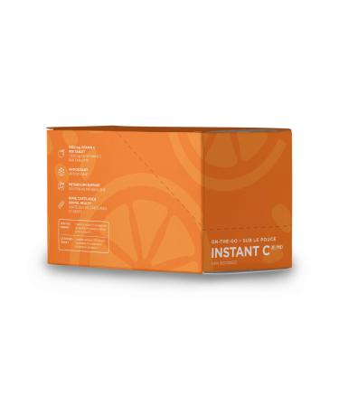 Organika Instant-C Effervescent- Orange- 1000mg Vitamin C Immune Support Tablets 8 Tubes x 10 Tablets Orange 8 count (Pack of 1)