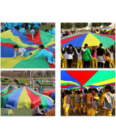 12ft Kids Rainbow Parachute for Outdoor Team Games and Family Entertainment - Buy Online on GoSupps.com