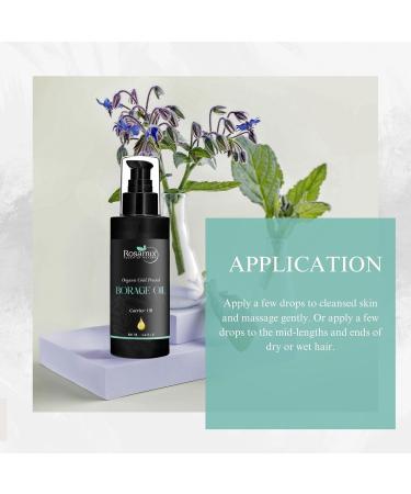 Organic Borage Oil Cold Pressed 100ml Ideal for Dry Skin | Native Care for Body Face & Hair - Buy Online on GoSupps.com