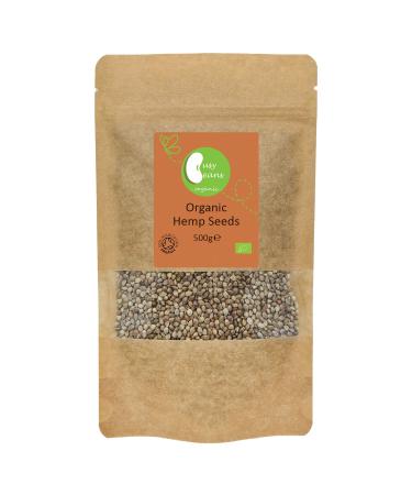 Organic Whole Hemp Seeds -Certified Organic- by Busy Beans Organic (500g) - Buy Online on GoSupps.com