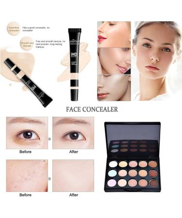 All-In-One Makeup Kit 27 Pcs Complete Makeup Gift Set Full Kit Combination with Eyeshadow Blush Lipstick Concealer etc Essential Starter Bundle for Women Pro Multi-purpose Beauty Cosmetic Set#1 27PCS - Buy Online on GoSupps.com