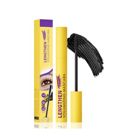 ZukQvrivelig Waterproof 3D Curling Mascara Brown Mascara Water Resistant Clump-Free Application Ideal for Everyday and Special Makeup 10 ml (Black)