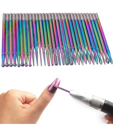 Mesee 30 Piece Diamond Nail Drill Set Stainless Steel Nail Drill Accessories Nail Grinder Attachments Bits Nail Drill Tools Polishing Grinding Body for Manicure Pedicure Home Nail Care - Buy Online on GoSupps.com