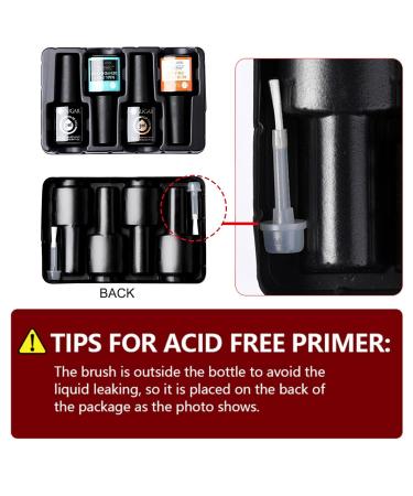 UR SUGAR Nail Dehydrator & Primer Kit - 4 Pcs Acid Free Base & Top Coat for Glossy Long-Lasting Nails | Quick Drying & Easy Application - Buy Online on GoSupps.com