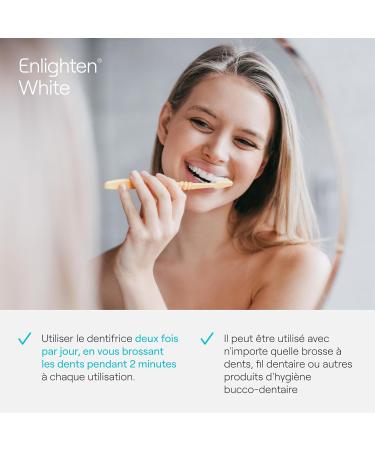 Enlighten White Whitening Toothpaste Advanced Enamel Protection & Clinical Stain Removal & Fluoride Repellent Toothpaste 75ml  - Buy Online on GoSupps.com