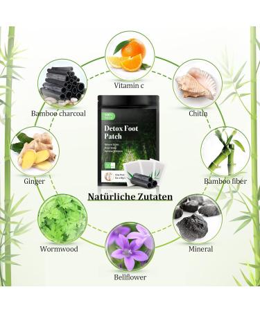Detox Foot Pads - 100% Natural Detoxification Plaster for Deep Sleep & Stress Relief | 10 Pieces - Buy Online on GoSupps.com