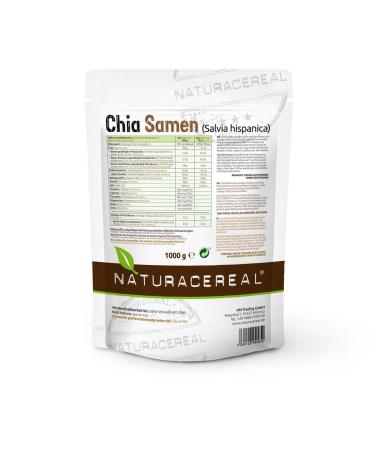 Naturacereal Premium Chia Seeds 2kg - High Omega-3 Fiber & Antioxidants - Perfect for Smoothies Puddings & Baking - International Shipping Available - Buy Online on GoSupps.com