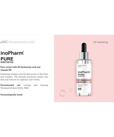 Rubella Beauty AD Pure Elements Facial Serum with 2 hyaluronic acid and vitamin B5 30 ml - Buy Online on GoSupps.com