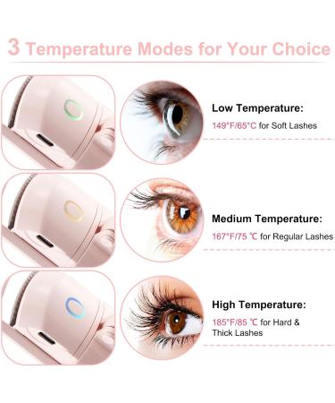 Heated Eyelash Curlers with Comb & Eyeliner Brushes | Natural Curling for Stunning Lashes - Shop Now - Buy Online on GoSupps.com