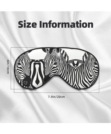 Zebra Print Unisex Sleep Mask | Double-Sided Eye Mask for Sound Sleep & Skin Care - Buy Online on GoSupps.com