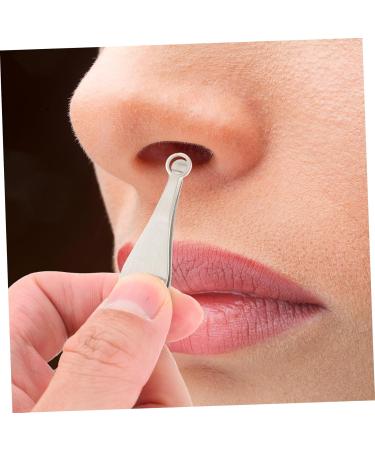 Ipetboom Nose Hair Trimming Tweezers - Silver Face & Beard Trimmer for Men | Precision Nose & Ear Hair Removal | Ingrown Nasal Hair Solution 9.3x1.3cm - Buy Online on GoSupps.com