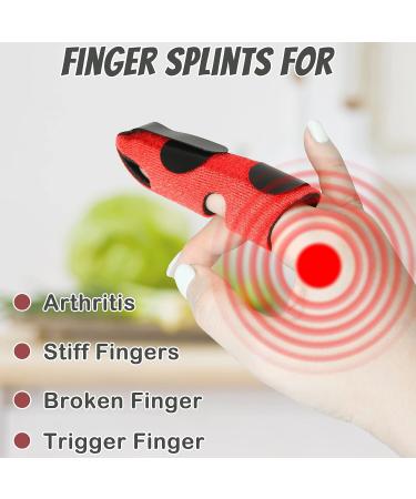 5Pcs Soft Fabric Trigger Finger Splint Set | Thumb & Finger Brace for Broken Finger & Arthritis | Index Pinky Finger Straightener | 5 Colors Available - Buy Online on GoSupps.com