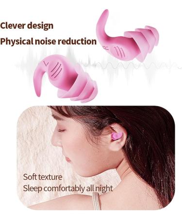 Ear Plugs 2 Boxes Silicone Sleep Earplugs Soundproof Earplugs Travel Noise Proof Earplugs Loop Earplugs Canada(Pink) - Buy Online on GoSupps.com