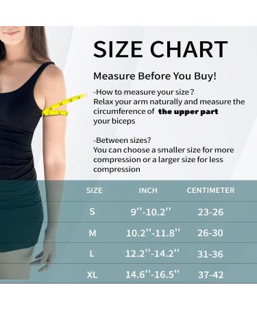 Bicep Compression Sleeve for Men & Women | Tendonitis Brace & Pain Relief Bands (X-Large Blue - Buy Online on GoSupps.com