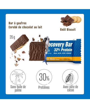 Victory Endurance Recovery Bar (12x35g) Go t Biscuit Barre Gaufrette Prot in e de R cup ration Post-entra nement Avec 32% de Prot ines par Barre et Enrobage au chocolat Effet Rassasiant - Buy Online on GoSupps.com