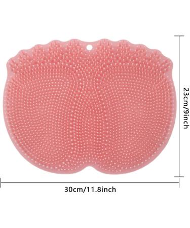 Premium Foot Scrubber for Shower - Non-Slip Suction Cup Cleaning Brush for Smoothing & Massaging - Pink - Buy Online on GoSupps.com