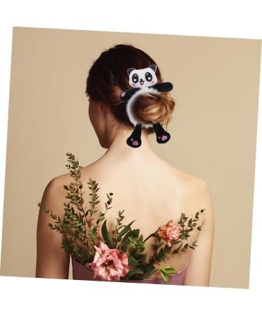 Beavorty giant panda head rope hair elastics scrunchies elastic hair band hair rubber black tiara hair ties hair gems for women black trim hair decoration animal hair tie holder fabric Miss - Buy Online on GoSupps.com