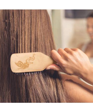 Boar Bristle Hair Brush for All Hair Types - Adds Shine, Smoothness - Paddle Hairbrush and Comb Set for Men, Women, Kids - Buy Online on GoSupps.com