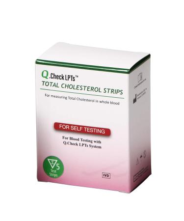 Helse Q.Check Total Cholesterol Test Strips 5-Count - Easy at-home cholesterol testing - Buy Online on GoSupps.com