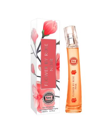 Hybrid & Company Flower By Rose Pink For Women Eau De Parfume Pour Femme Natural Spray 3.4fl.on