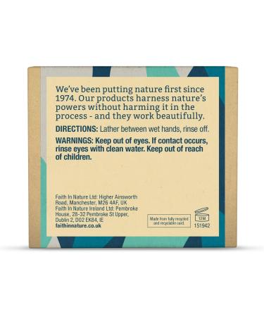 Faith In Nature Fragrance Free Hand Soap Bar - Sensitive Vegan & Cruelty Free - 100g (Pack of 1) - Buy Online on GoSupps.com