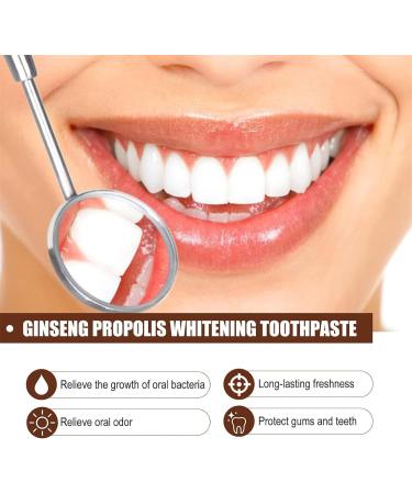 Ginseng Propolis Whitening Toothpaste Stain Removal & Fresh Breath (3 pcs) | Natural Tooth Care for Loose Teeth - Buy Online on GoSupps.com