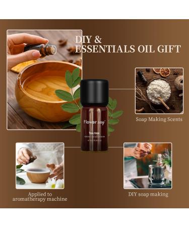 Flower Say USDA Organic Tea Tree Oil for Skin Natural Australian Tea Tree Essential Oil for Toenail Undiluted 100% Pure Tree Tea Oil for Scalp Diffuser & Aromatherapy 10ml (0.34 Fl Oz) Tea Tree 0.34 Fl Oz (Pack of 1) - Buy Online on GoSupps.com