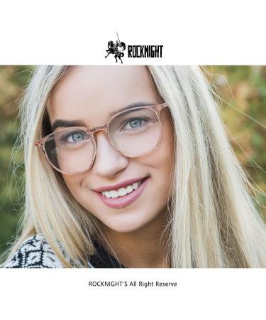 ROCKNIGHT Blue Light Blocking Glasses - Brown Frame for Computer & Phone Use | Reduces Eye Strain & Improves Sleep - Buy Online on GoSupps.com