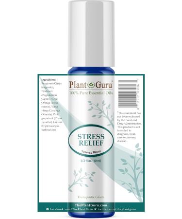 Stress Relief Essential Oil Blend Roll-On 10ml | 100% Pure Therapeutic Grade Aromatherapy for Relaxation - Buy Online on GoSupps.com