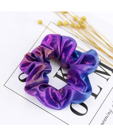 Lurrose 8pcs Glitter Scrunchies - Colorful Ponytail Holders for Women Girls Teens & Kids | Best Hair Accessories - International Shipping Available - Buy Online on GoSupps.com