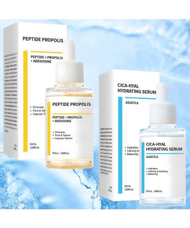 2PCS Hydration & Wrinkle Renewal Serum with Peptide Propolis Complex Reduces Wrinkles & Improves Elasticity Deep Moisturizing Skin Renewal Suitable for All Skin Types (1.69 fl.oz) - Buy Online on GoSupps.com