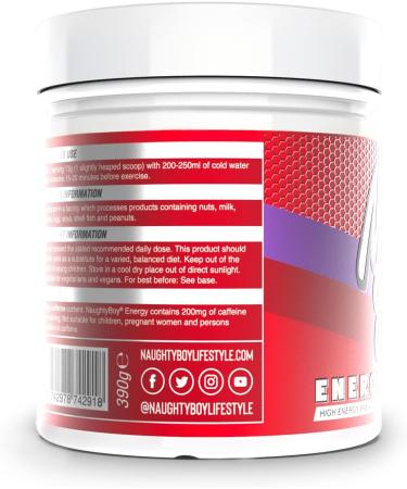 Naughty Boy High Energy Pre Workout Powder with Beta Alanine Citrulline & Caffeine Supplements for Men & Women Clinically Dosed Energy Drink- 390g/30 Servings (Tropical Punch) - Buy Online on GoSupps.com