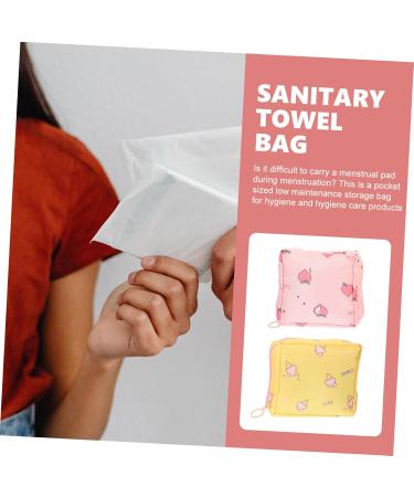 Plafope 2-Piece Women's Bandage Bags - Stylish Menstrual Tape Holders for Outdoor Use - Adorable Tampon Inserts - Buy Online on GoSupps.com