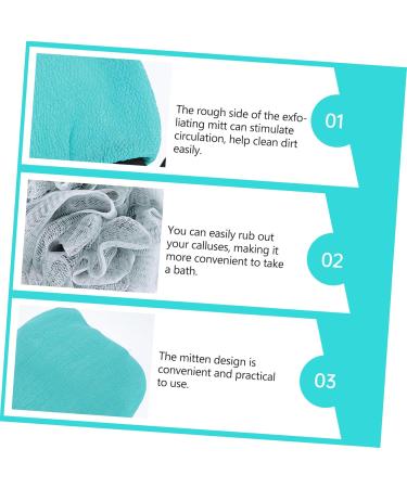 Ipetboom Body Gems Chest 2 Sets Bath Set Bath Gloves Exfoliating Mitt Towel Mens Body Scrubber BER Bubble Making Net Shower Cleaning Gloves Single Layer Bath Flower Bath Ball Rayon - Buy Online on GoSupps.com