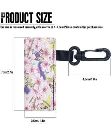 Buy Pseasysky Butterfly Flower Lip Balm Holder - Cute Anti-Skid Elastic Chapstick Keychain Sleeve for Easy Carrying | International Shipping Available - Buy Online on GoSupps.com