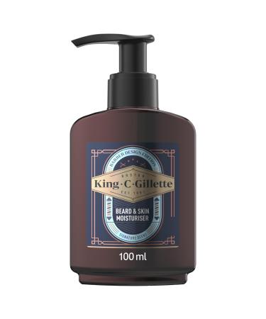 King C. Gillette Soin Barbe Homme Et Soin Pour Le Visage Formule Hydratante La Vitamine B3 Et l Huile D Argan Pour Soulager La Peau S che 100ml