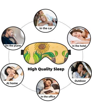 Sunflower Seeds Eye Mask | Soft Adjustable & Comfortable Sleeping Mask for Men & Women - Buy Online on GoSupps.com
