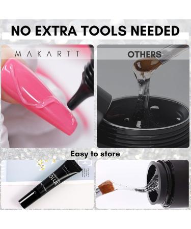 Makartt Nail Rhinestone Glue Gel Kit 15g - Super Adhesive for Crystal Stones, Jewels - Nail Art Rhinestone Gel - Buy Online on GoSupps.com
