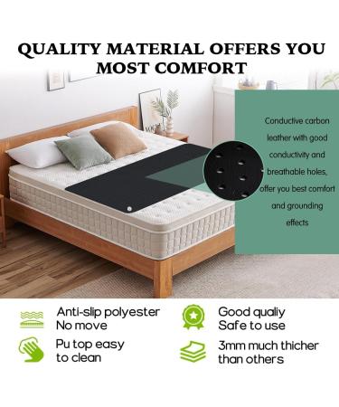 Widufy Grounding Mat for Better Sleep - Health Benefits Pain Relief Includes 2 Ground Cords & Test Pencil 67.8 x 200.7 cm - Buy Online on GoSupps.com